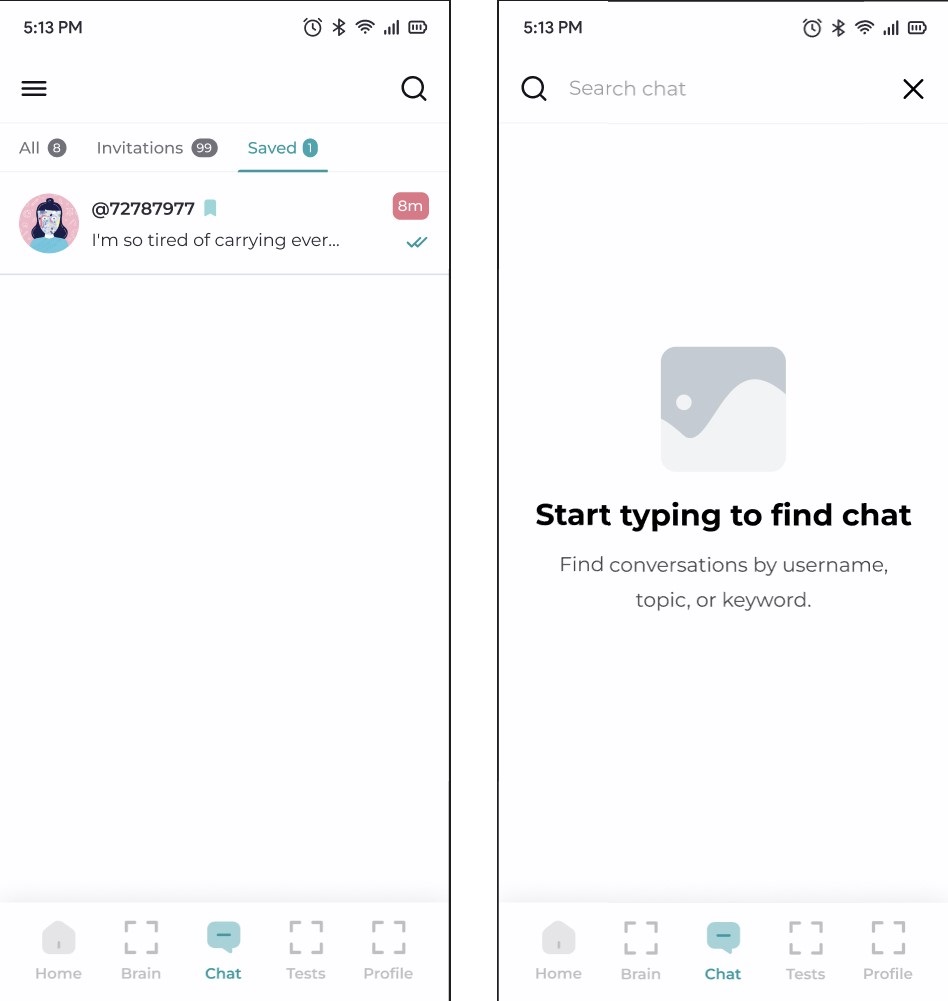 Anonymous Chat Interface